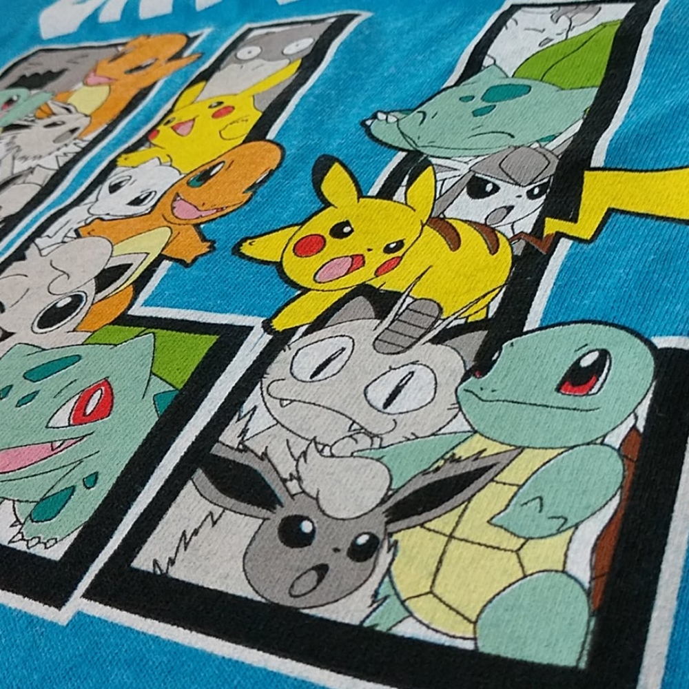 NEW Boys Pokemon T-shirt Graphic Gotta Catch'em All Nintendo Color Block L Sl Md - Picture 6 of 7